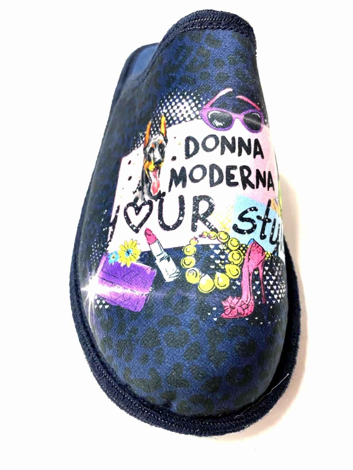 SCARPE PANTOFOLE CIABATTE DONNA SABBIAROVENTE 1467 BLU ORIGINALE AI 2021