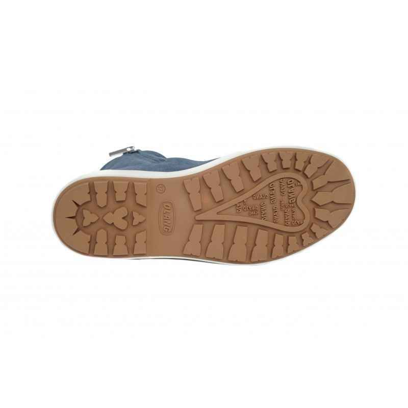 SCARPE STIVALI STIVALETTO SCARPONI DONNA OLANG ZAIDE PELLE 82 BLU ORIGINALE AI