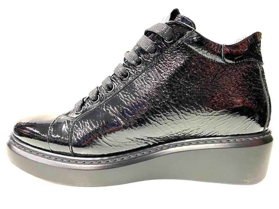 SCARPE SNEAKERS DONNA WALK TECHNO MELLUSO CAM103 PELLE NERO ORIGINALE AI NEW