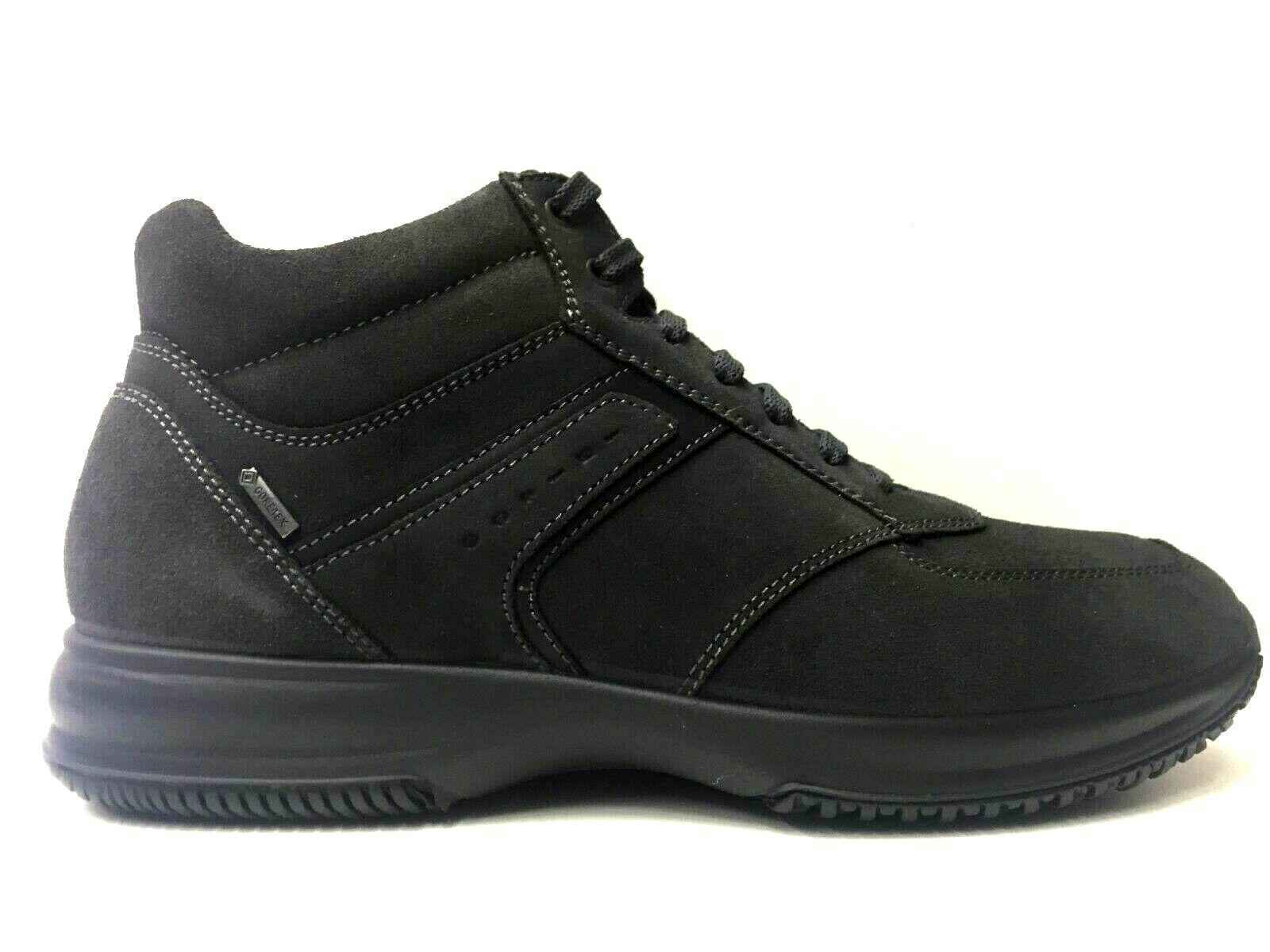 SCARPE SNEAKERS CASUAL UOMO IGIECO IGI E CO 47263 PELLE GRIGIO ORIGINALE AI