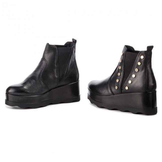 SCARPE STIVALETTO STIVALI DONNA IGIECO IGI E CO 2177000 PELLE NERO ORIGINALE AI