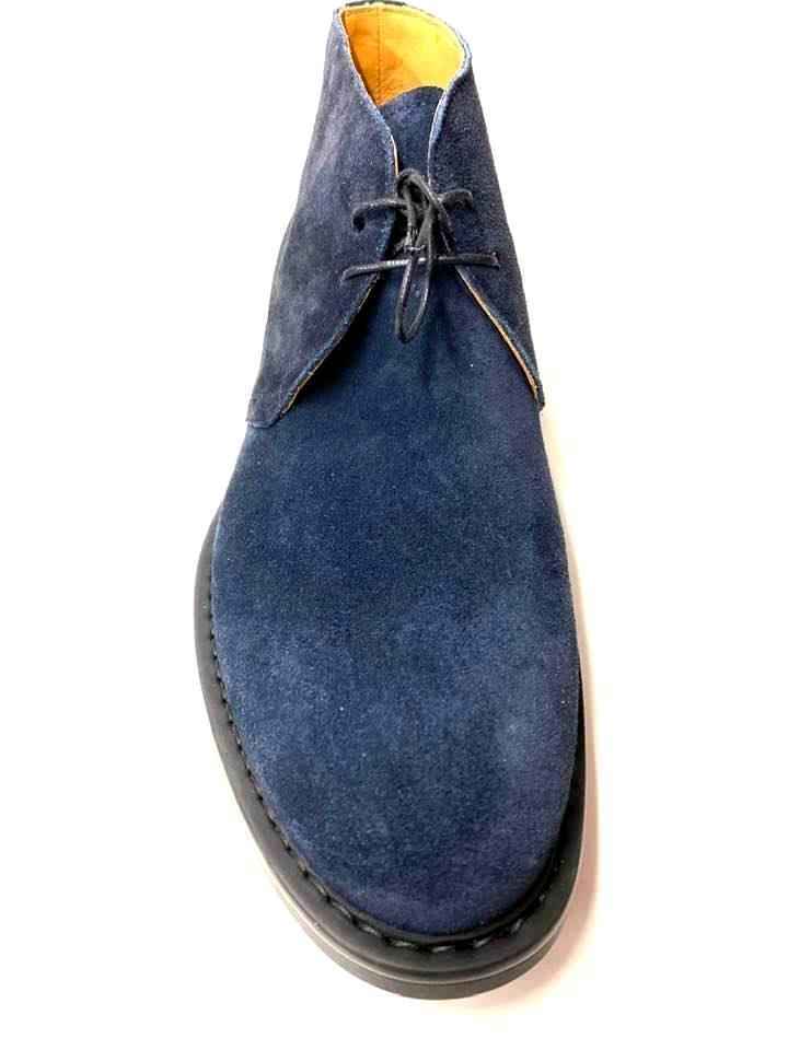 SCARPE POLACCO UOMO BRIAN CRESS BY CAMPANILE 002325 X111 BLU PELLE ORIGINALE AI