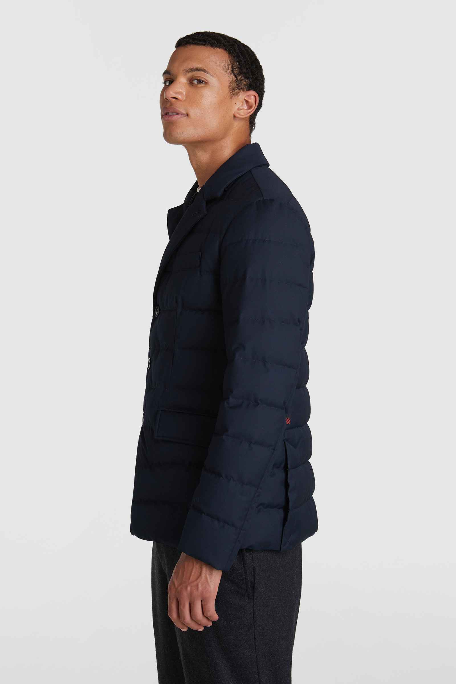 GIUBBINO GIACCA UOMO WOOLRICH LUXE BLAZER CFWOOU0323MR UT2346 3989 MELTON BLUE