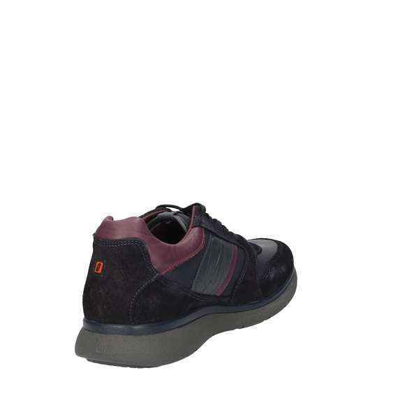 SCARPE SNEAKERS CASUAL UOMO IMPRONTE IM182035 PELLE BLU ORIGINALE AI NEW