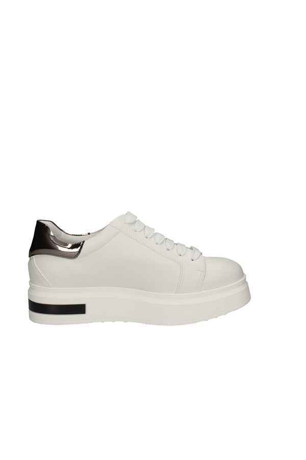 SCARPE SNEAKERS CASUAL DONNA LUNI 04 PELLE BIANCO STELLA ORIGINALE PE