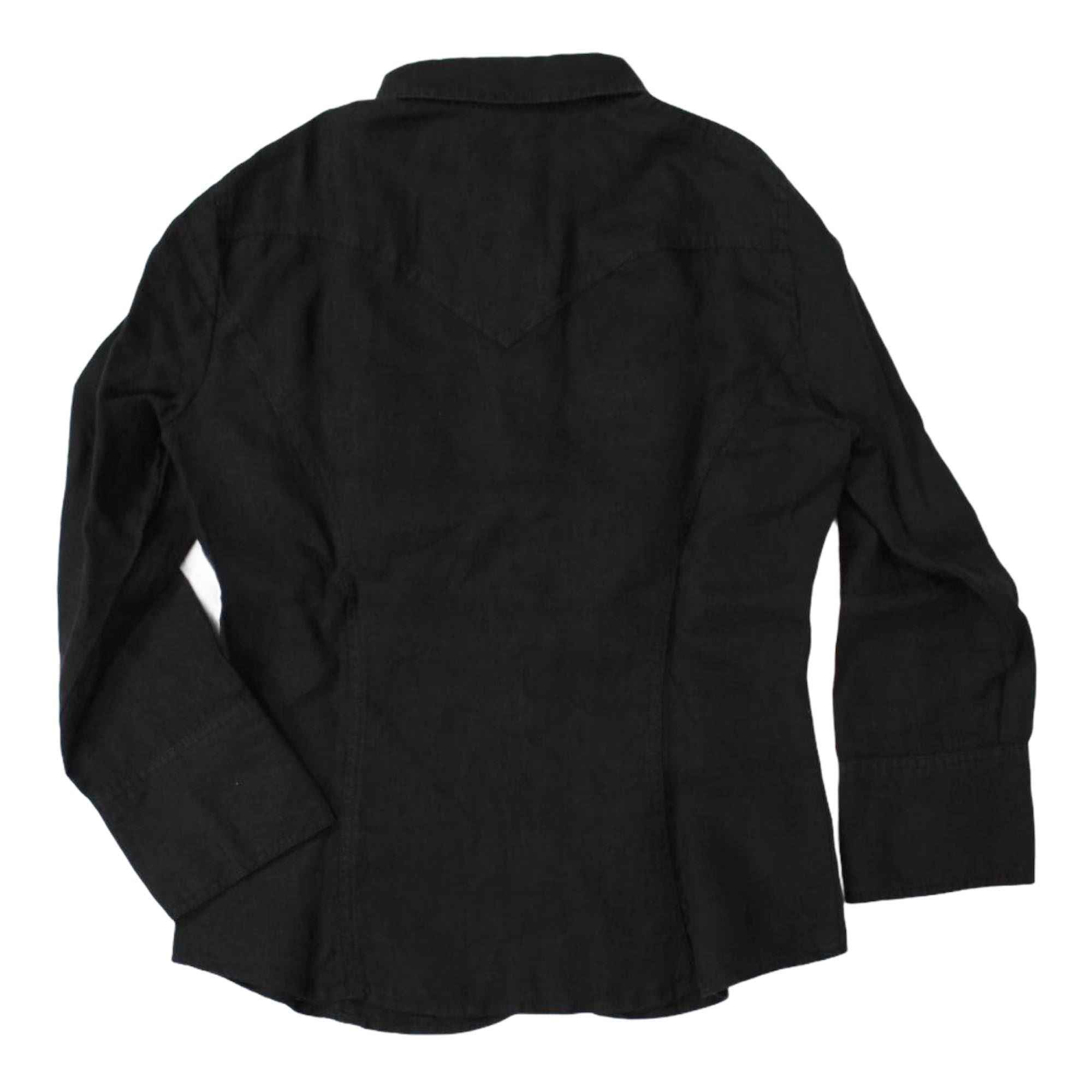 CAMICIA DONNA MARELLA RADAR 31131252 003 NERO LINO MANICHE LUNGHE PE