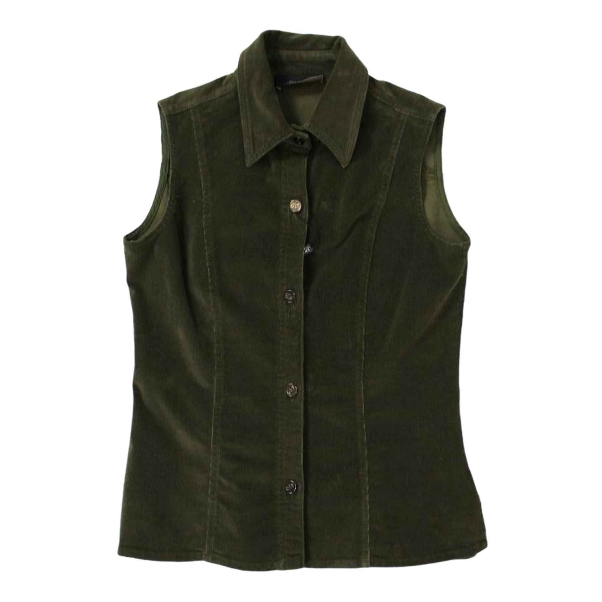 GILET SMANICATO GIUBBINO DIANA GALLESI BLACK E PASTELS R2971R00318 25 VERDONE PE