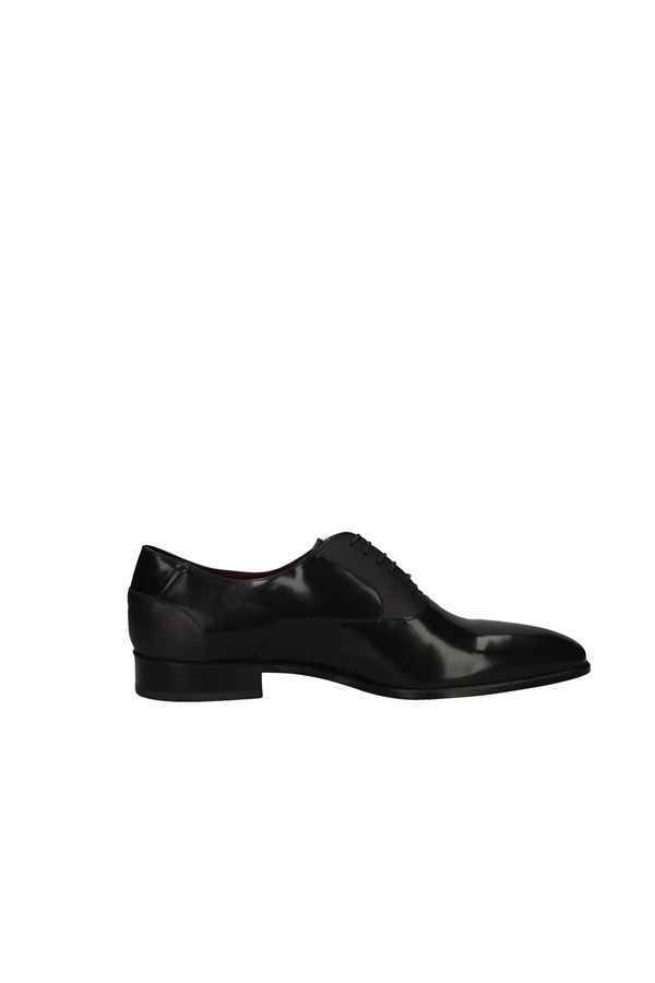 SCARPE DERBY ELEGANTE CASUAL UOMO MARINI CR1772 615 PELLE NERO ORIGINALE PE