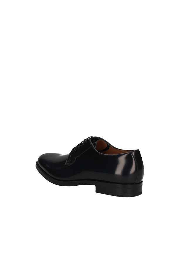 SCARPE DERBY CASUAL UOMO BEN TER IT SHOES 136 PELLE BLU ORIGINALE PE