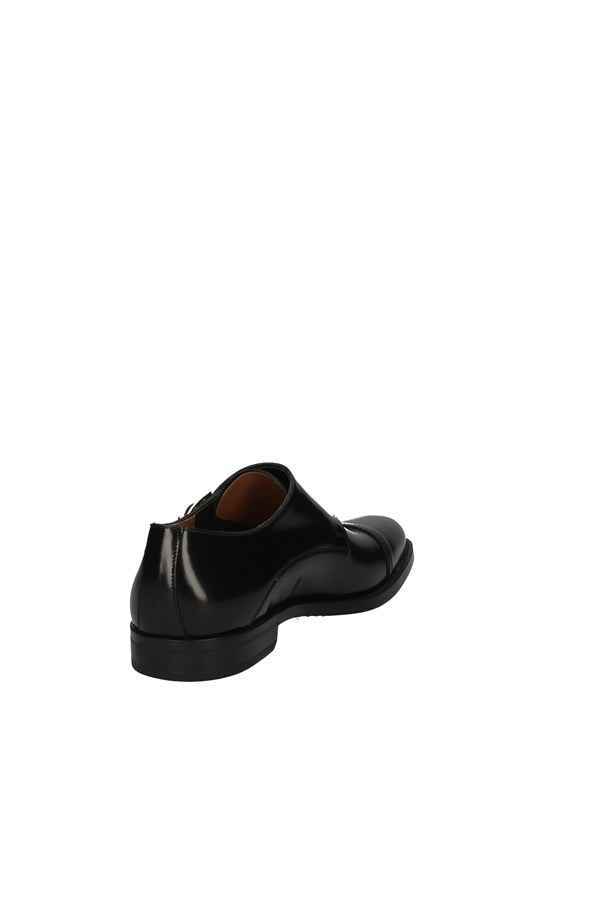 SCARPE DERBY INGLESE UOMO BEN TER IT SHOES 671 PELLE NERO ORIGINALE PE