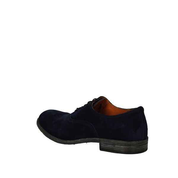 SCARPE DERBY CASUAL UOMO PAWELK S PAWELS 20017 PELLE BLUE ORIGINALE PE NEW