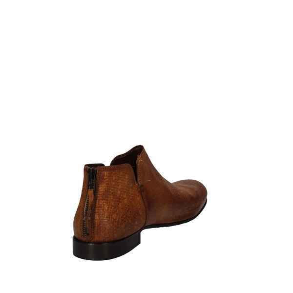 SCARPE STIVALETTO CASUAL UOMO PAWELK S PAWELS 20012 PELLE COGNAC ORIGINALE PE
