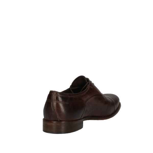 SCARPE DERBY INGLESE CASUAL UOMO VENI T0001 PELLE MARRONE ORIGINALE PE NEW