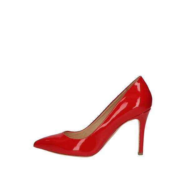 SCARPE DECOLTE SANDALO DONNA MARIANO VENTRE MV110 PELLE ROSSO ORIGINALE PE NEW
