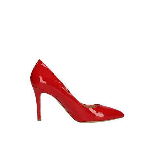 SCARPE DECOLTE SANDALO DONNA MARIANO VENTRE MV110 PELLE ROSSO ORIGINALE PE NEW