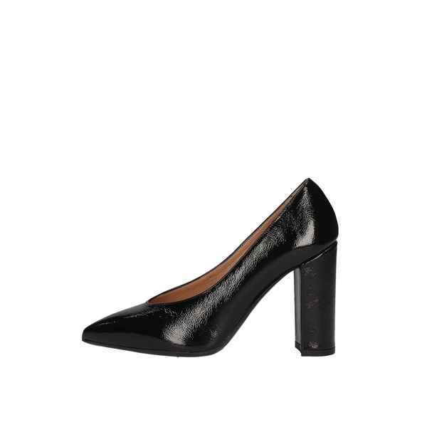 SCARPE DECOLTE SANDALO DONNA NOA MS860 PELLE NERO ORIGINALE AI NEW