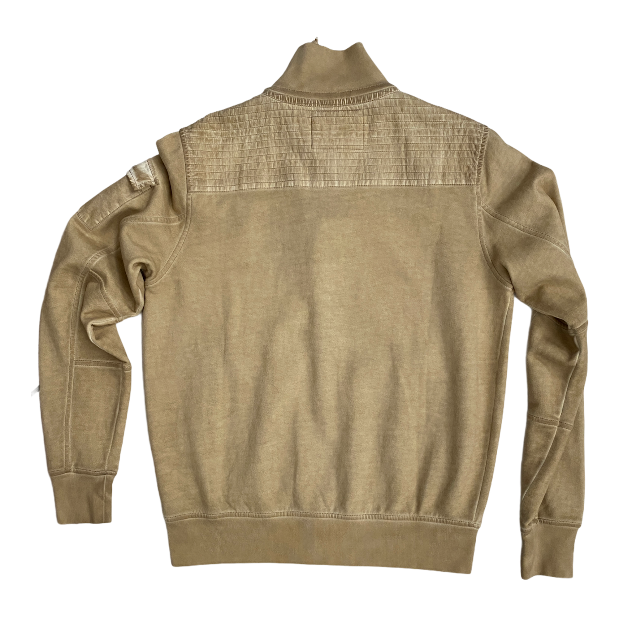 MAGLIA FELPA A GIUBBINO UOMO MARINA MILITARE AVIAZIONE NAVALE ANYW058 BEIGE PE