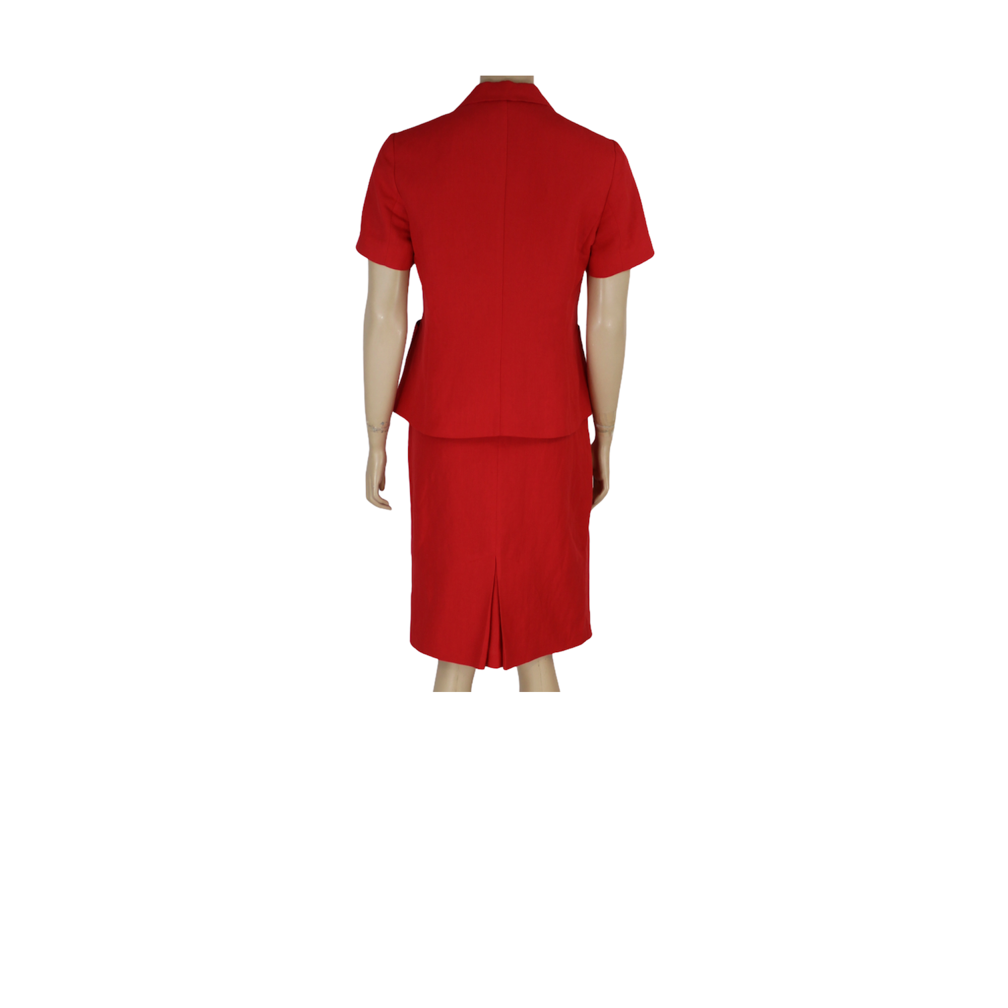 TAILLEUR ABITO VESTITO CASUAL DONNA MARELLA SIR 30520812 07 ROSSO LINO PE