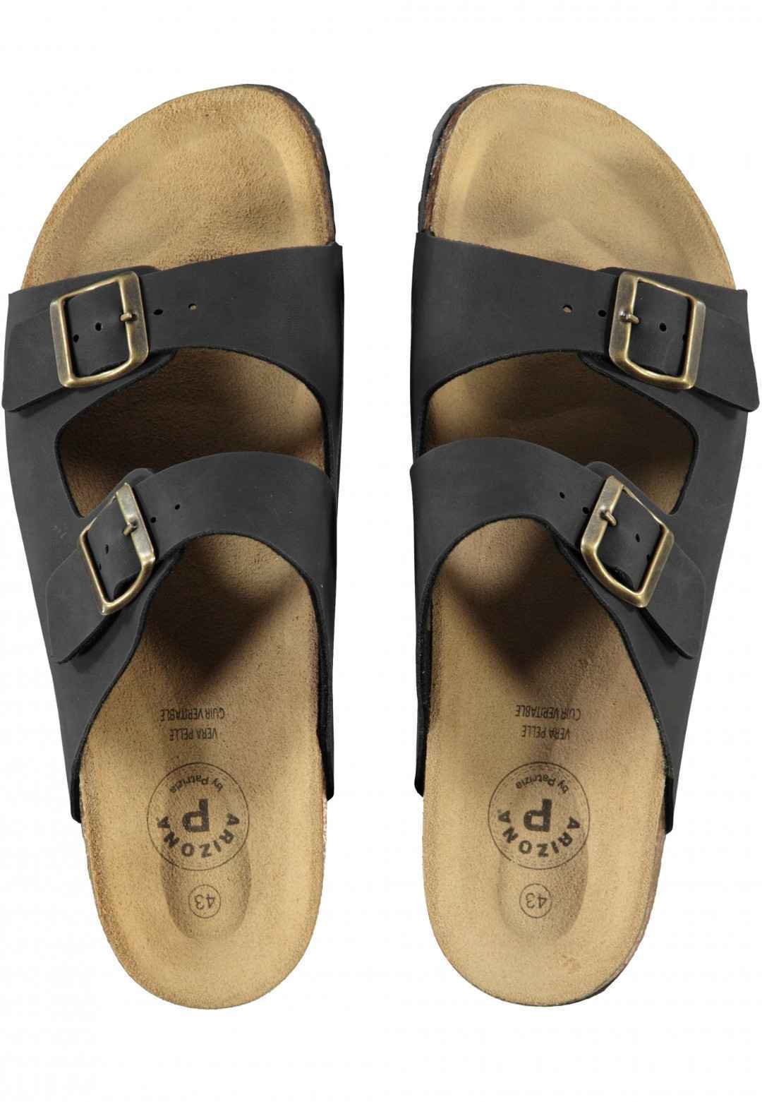 SCARPE SANDALO UOMO ARIZONA BY PATRIZIA AZZI 9662U NERO ORIGINALE PE 2021