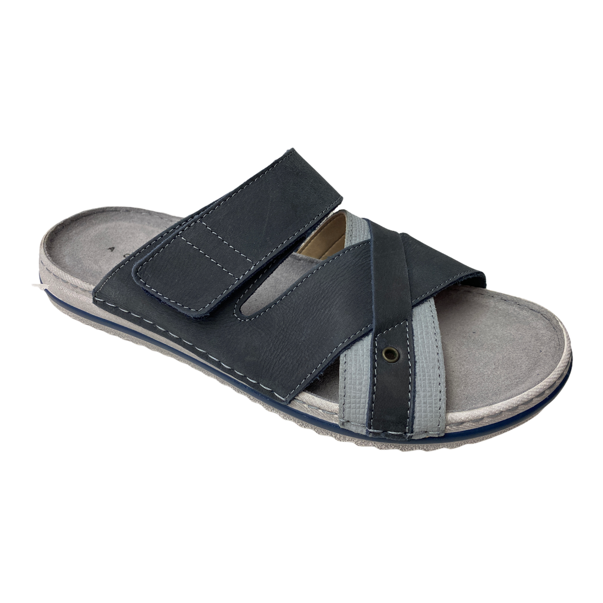 SCARPE CIABATTE SANDALO UOMO AGORA RODI 12 ECO PELLE GRIGIO ORIGINALE PE 2021