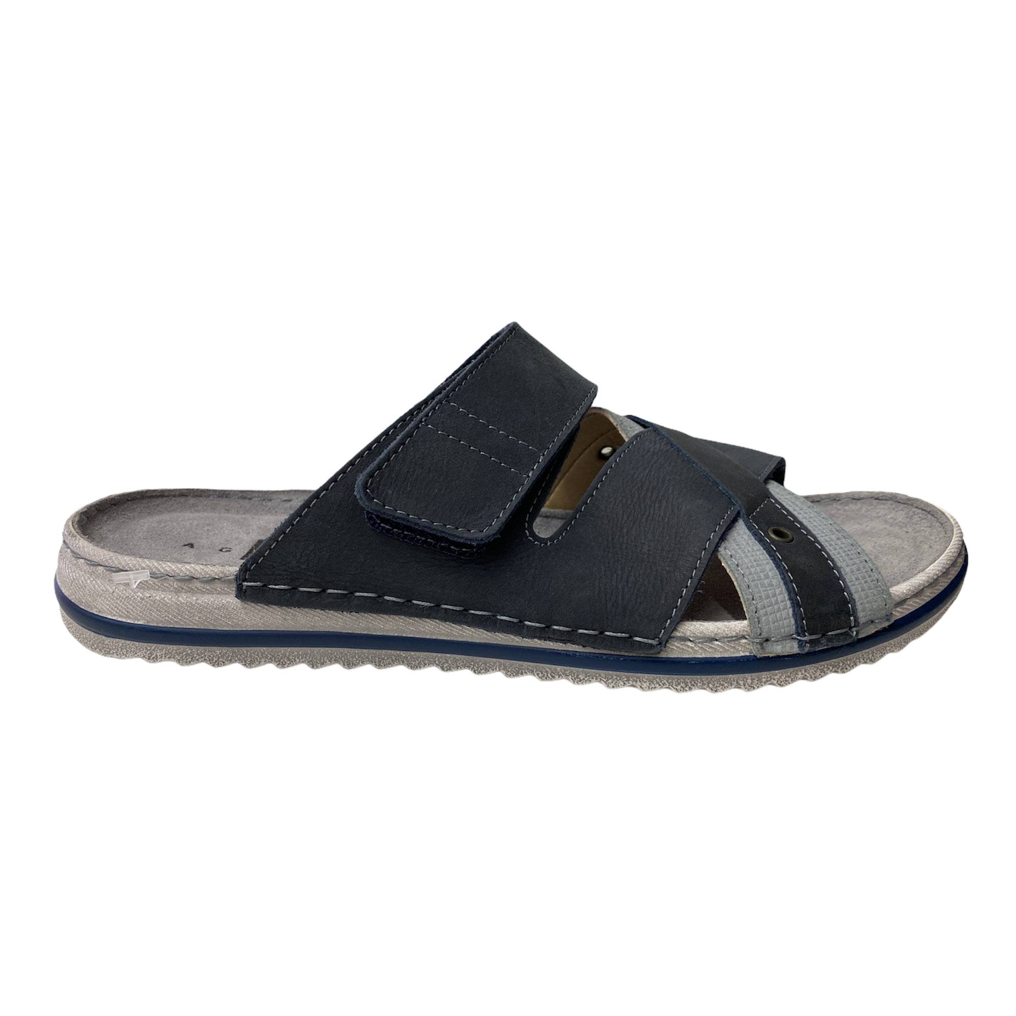 SCARPE CIABATTE SANDALO UOMO AGORA RODI 12 ECO PELLE GRIGIO ORIGINALE PE 2021