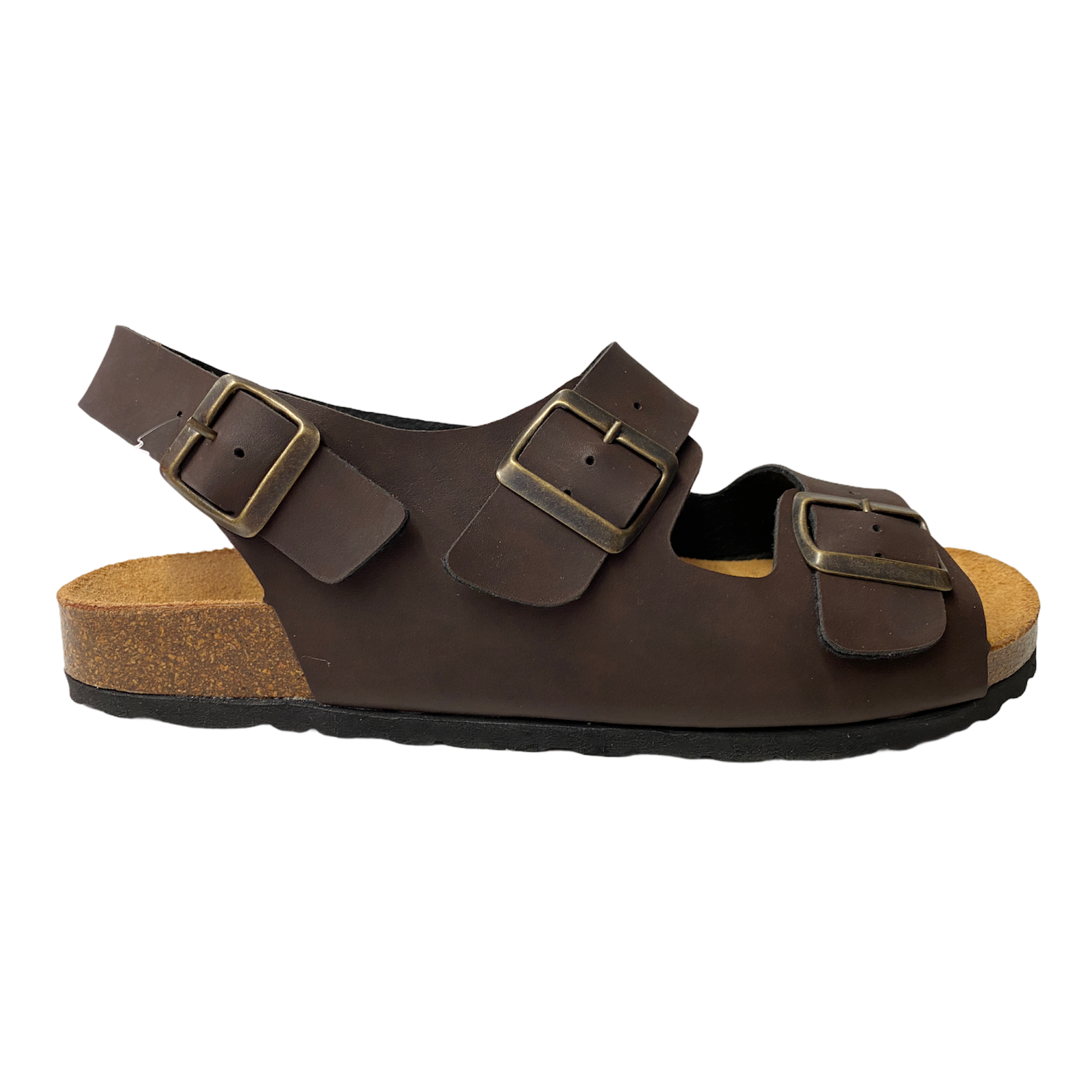 SCARPE SANDALI SANDALO UOMO AGORA 9639U ECO PELLE MORO ORIGINALE PE 2021