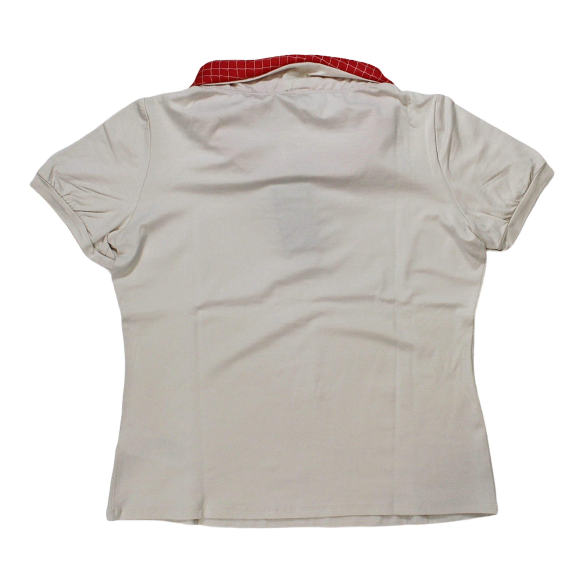 MAGLIA T-SHIRT CASUAL DONNA ELENA MIRO DB LE MAGLIE 2 G238F286E1 BEIGE ROSSO PE