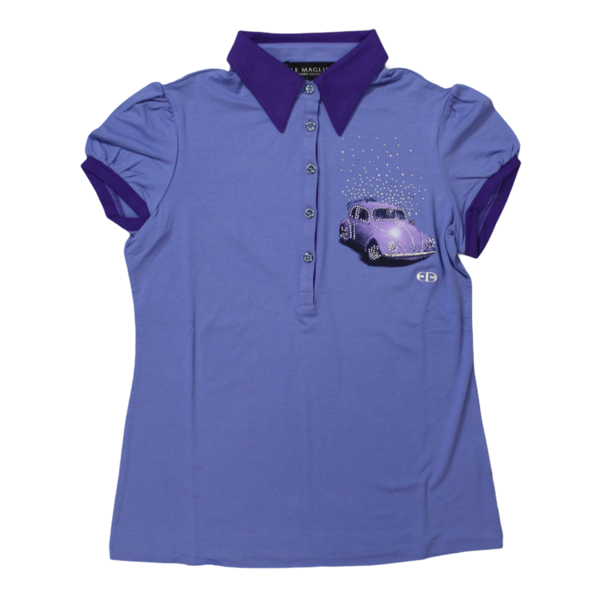 MAGLIA POLO DONNA LE MAGLIE BY DIANA GALLESI CN JERSEY G404R08211 30 VIOLA PE