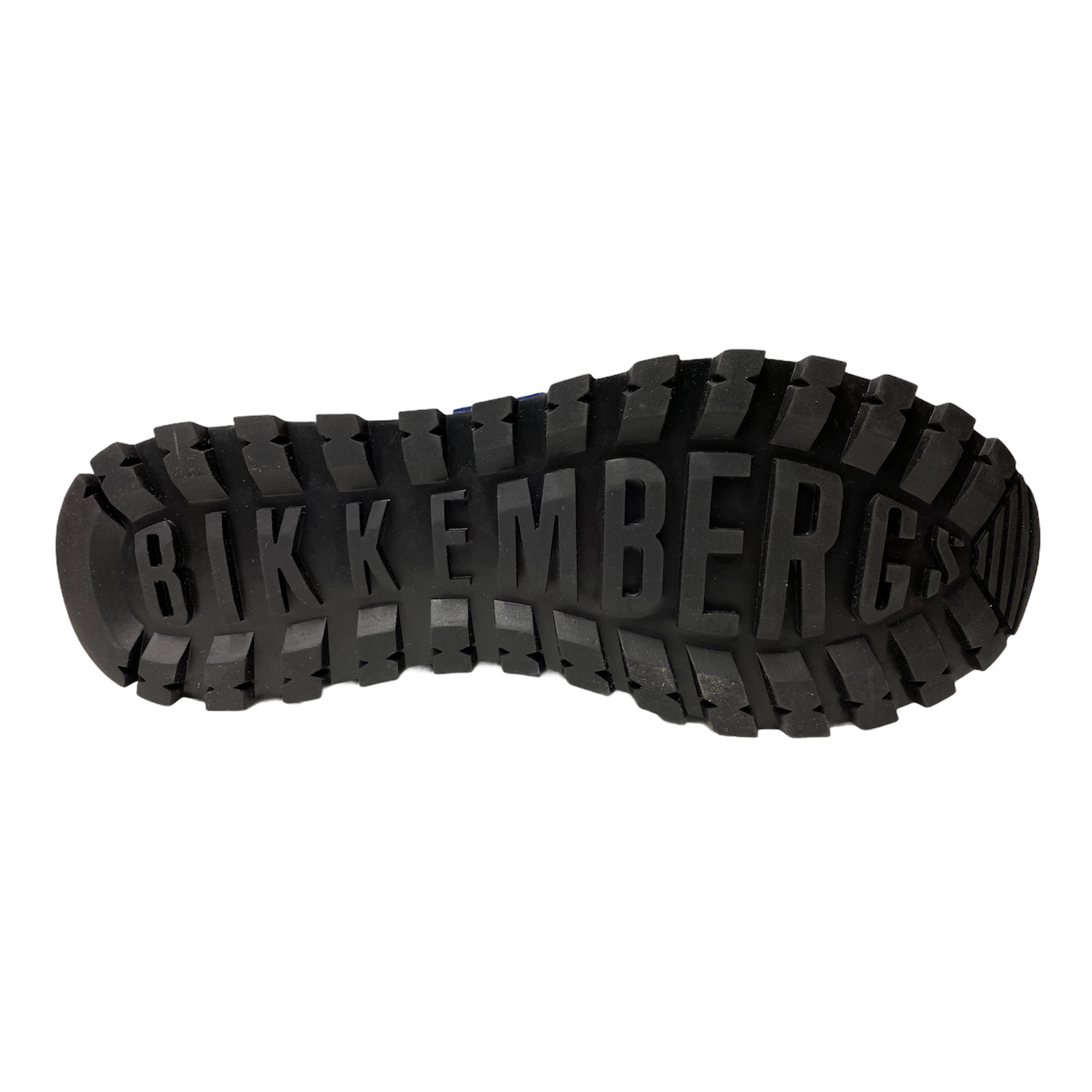 SCARPE SNEAKERS UOMO BIKKEMBERGS LOW NUMBER BKR102204 PELLE BLU ORIGINALE PE