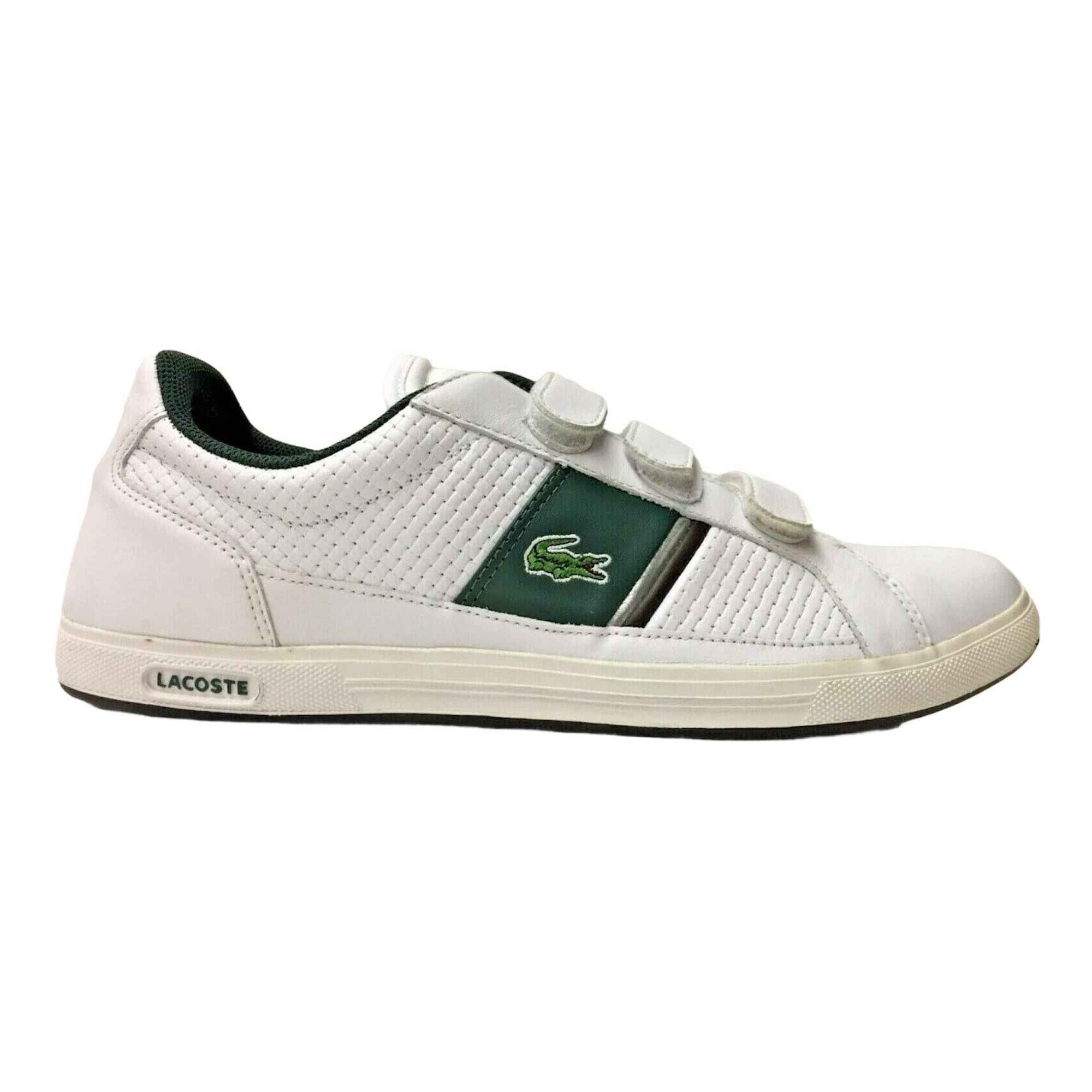 SCARPE SNEAKERS UOMO LACOSTE EUROPA 720SPM83711R5 PELLE BIANCO ORIGINALE AI