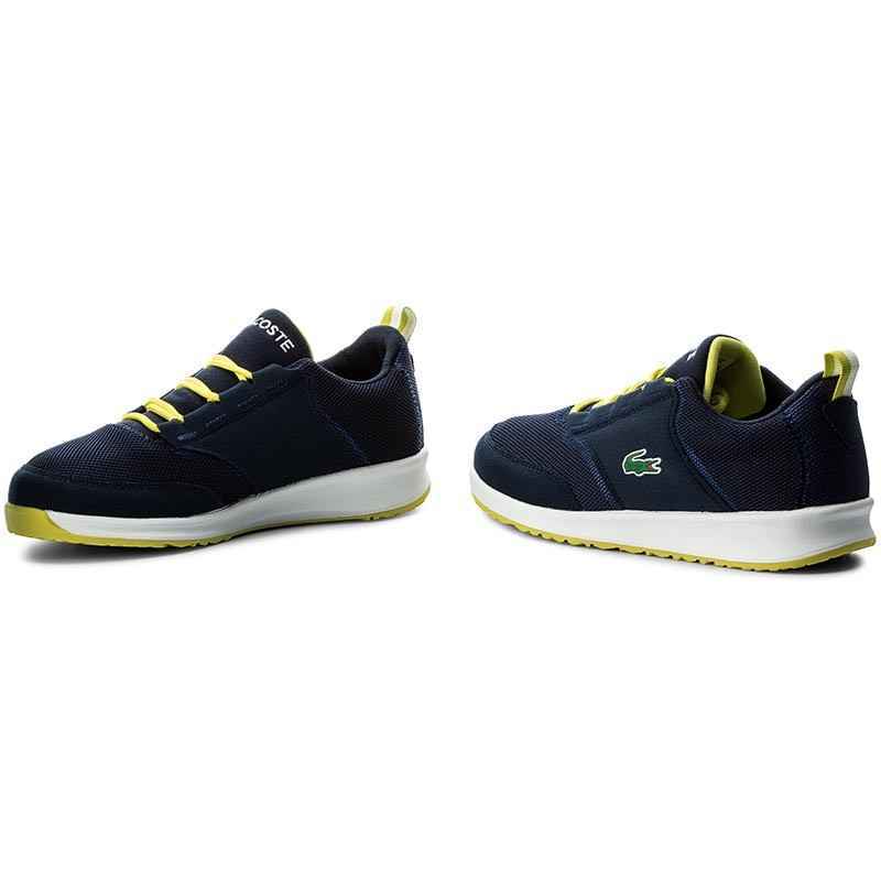 SCARPE SNEAKERS RAGAZZO LACOSTE LIGHT 117 733SPJ1004NV1 PELLE BLU ORIGINALE PE