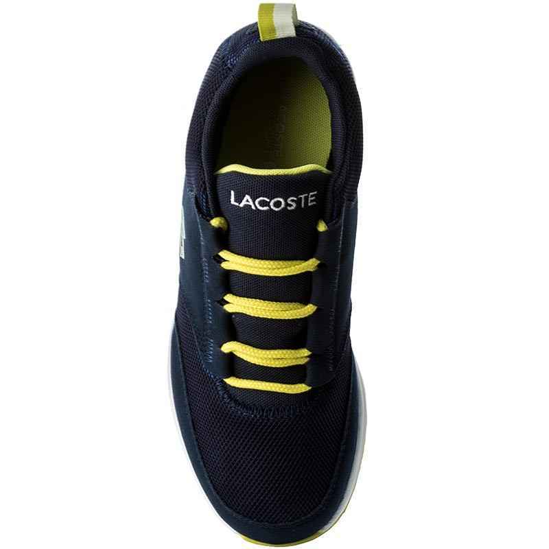 SCARPE SNEAKERS RAGAZZO LACOSTE LIGHT 117 733SPJ1004NV1 PELLE BLU ORIGINALE PE