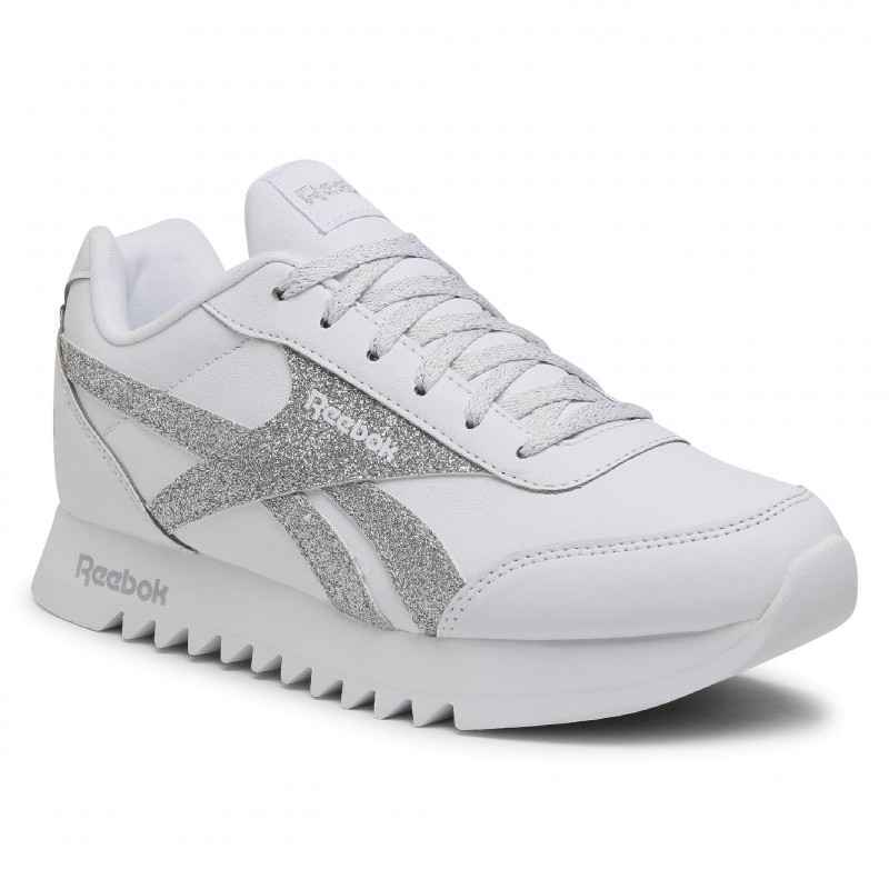 SCARPE SNEAKERS DONNA REEBOK ROYAL CLJOG FZ2944 ECO PELLE WHITE ORIGINAL PE 2021