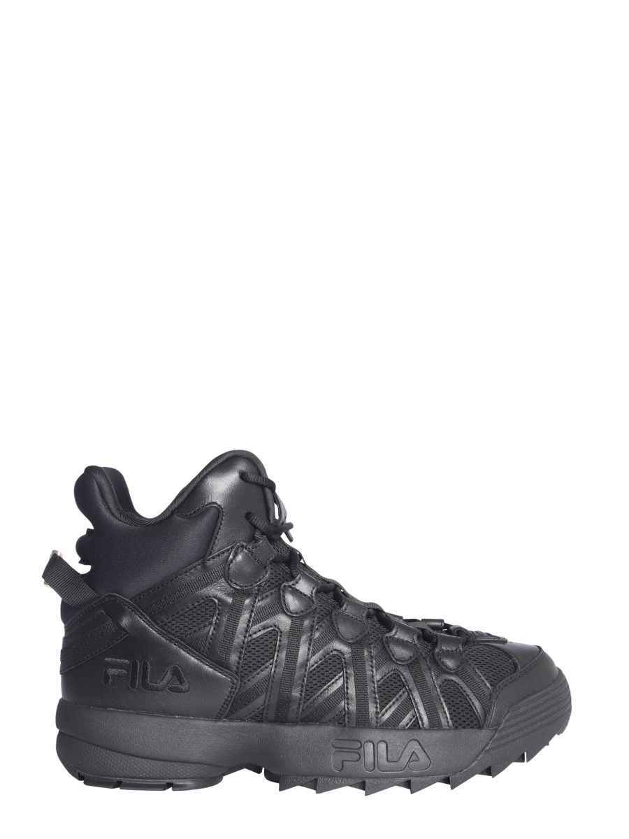 SCARPE SNEAKERS UOMO FILA D STACK CAGE F16M913715FBK PELLE NERO ORIGINALE AI