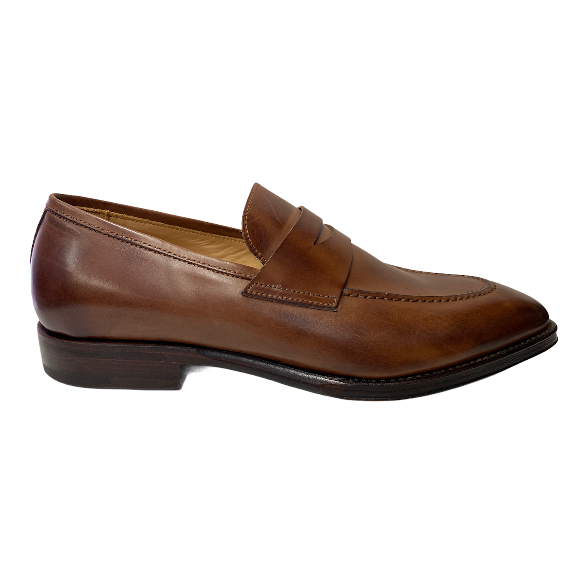 SCARPE MOCASSINO CASUAL UOMO CRISCI SOEL PELLE MARRONE ORIGINALE PE