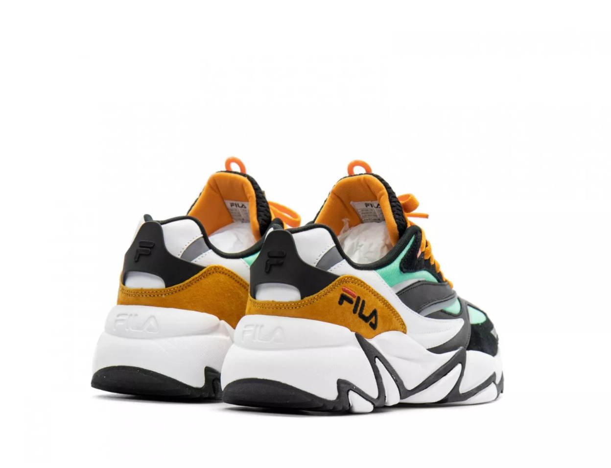 SCARPE SNEAKERS UOMO FILA RUSH CB 1011058 51S ECO PELLE ORANGE ORIGINALE PE