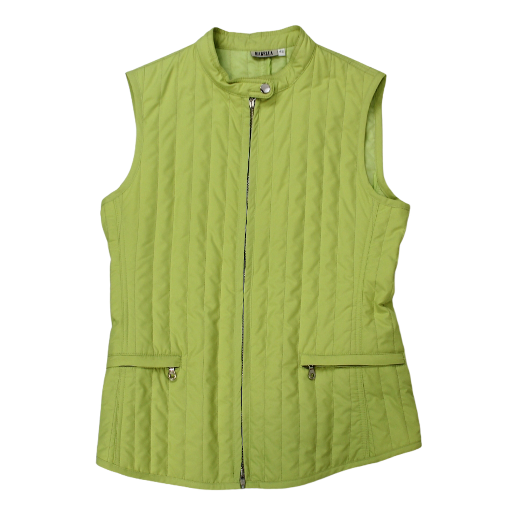 GIUBBINO GILET SMANICATO DONNA MARELLA IMPERIA 31510141 VERDE NUOVO PE