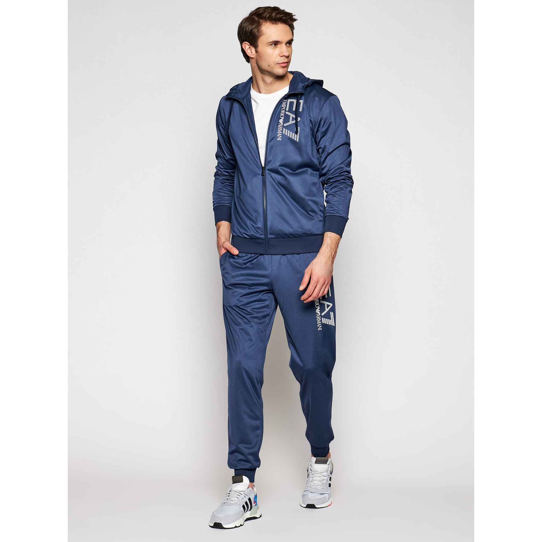 TUTA TUTE FELPA PANTALONE UOMO EA7 EMPORIO ARMANI 3KPV58 PJ08Z 1554 ORIGINALE PE