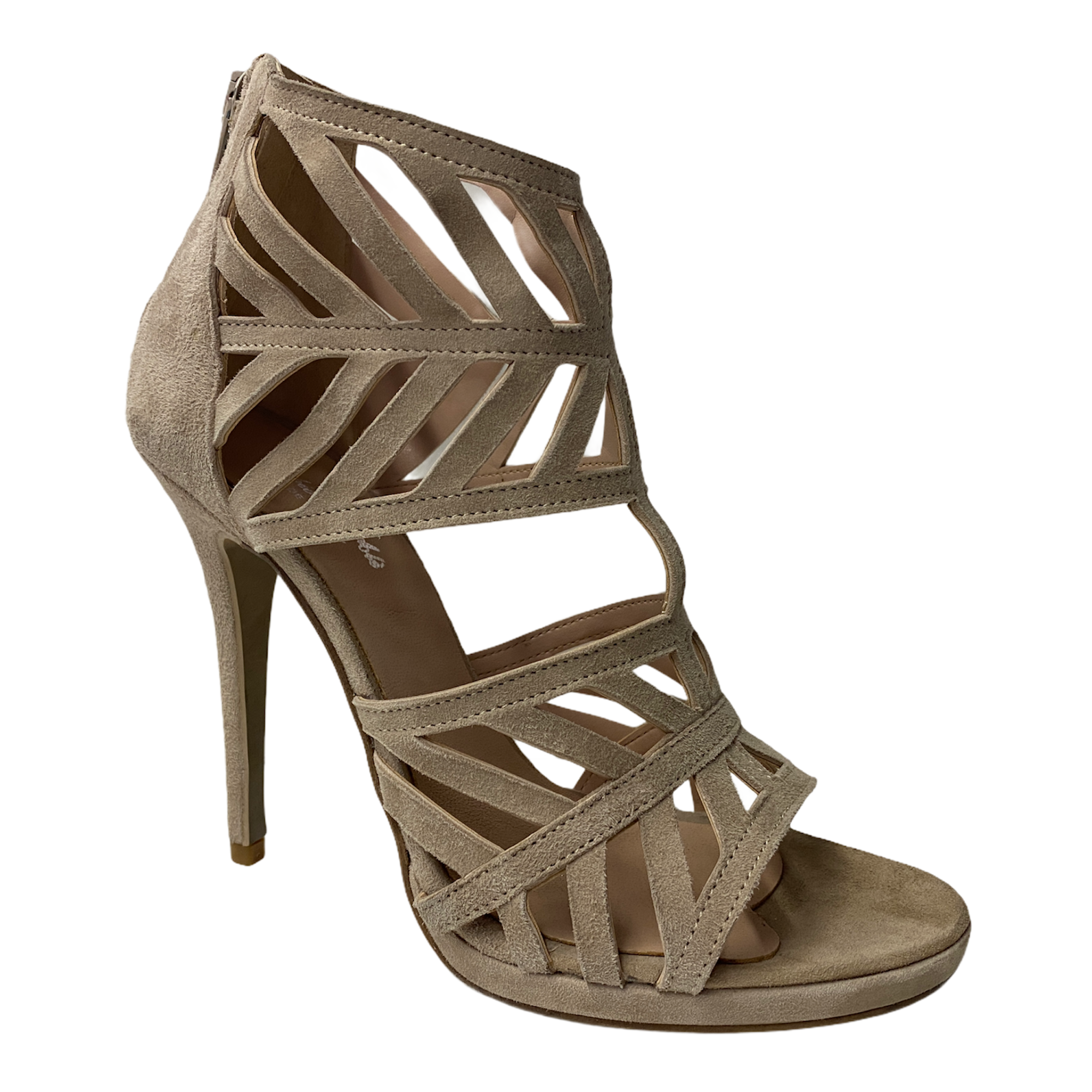 SCARPE SANDALO SANDALI TACCO DONNA FABIO D ALE DALE AV103 PELLE BEIGE ORIGINALE