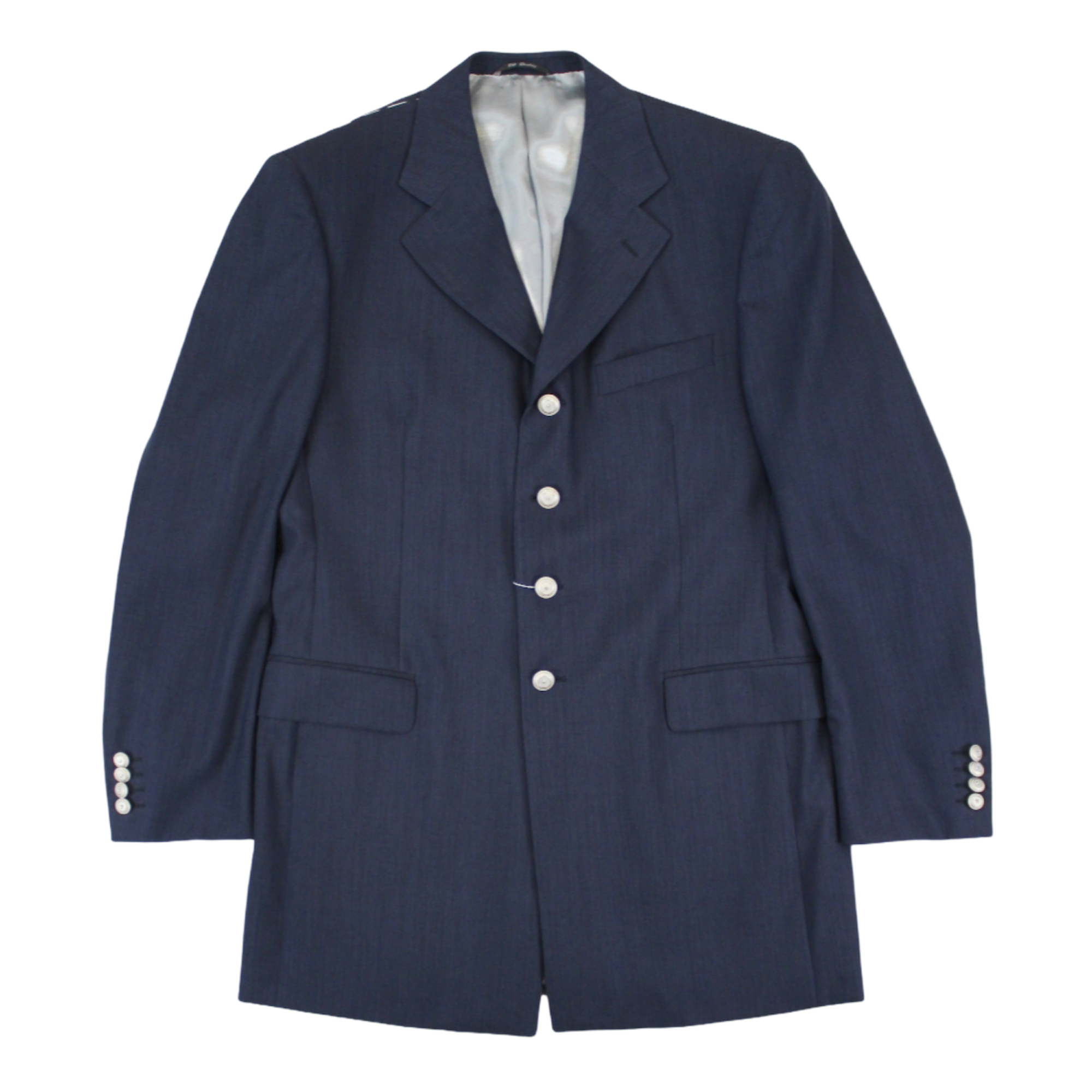 ABITO VESTITO CERIMONIA SPOSO UOMO SAN REMO 6U4599 13708007 LANA BLU ORIGINALE