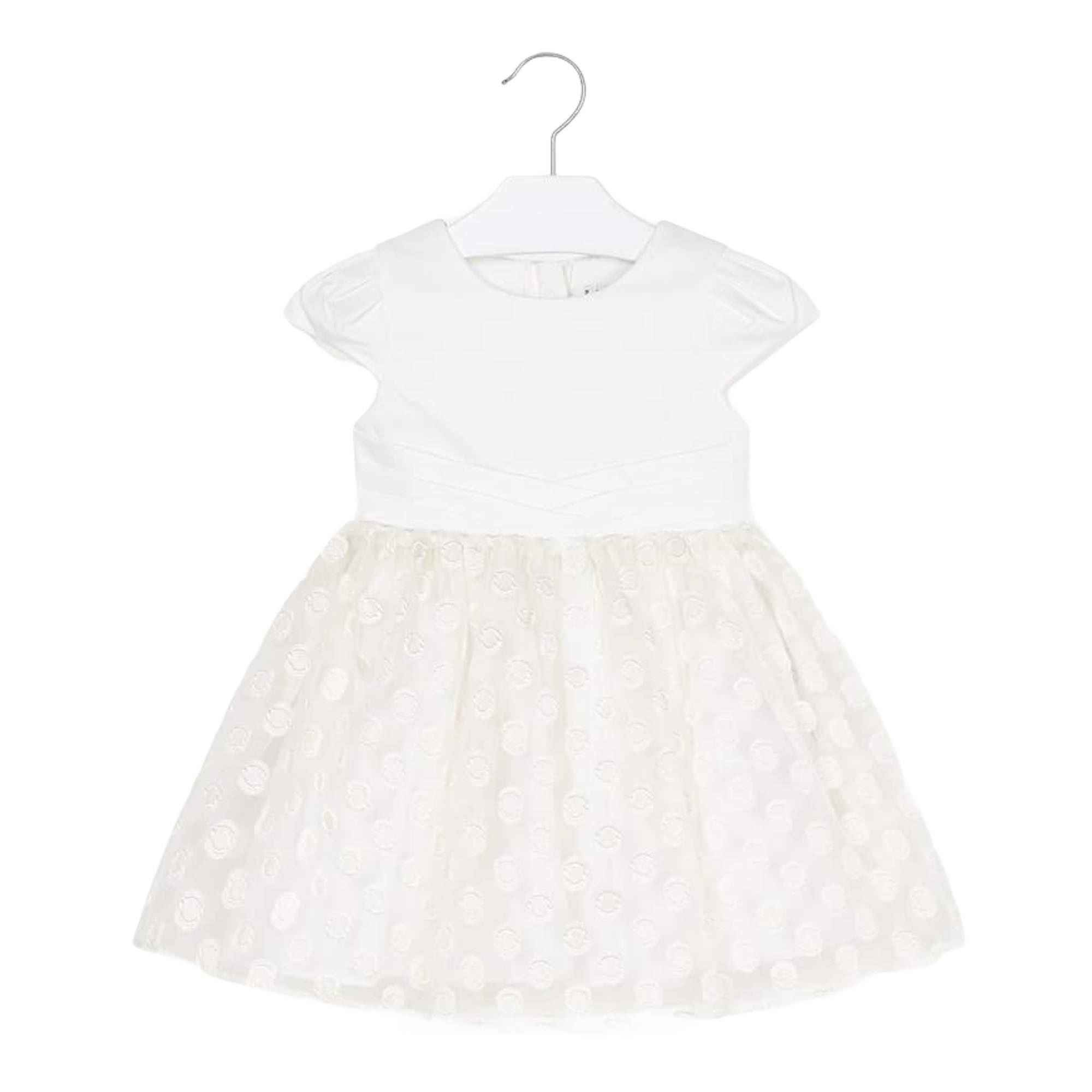ABITO CERIMONIA VESTITO BAMBINA MAYORAL 3923 BIANCO ORIGINALE PE NEW