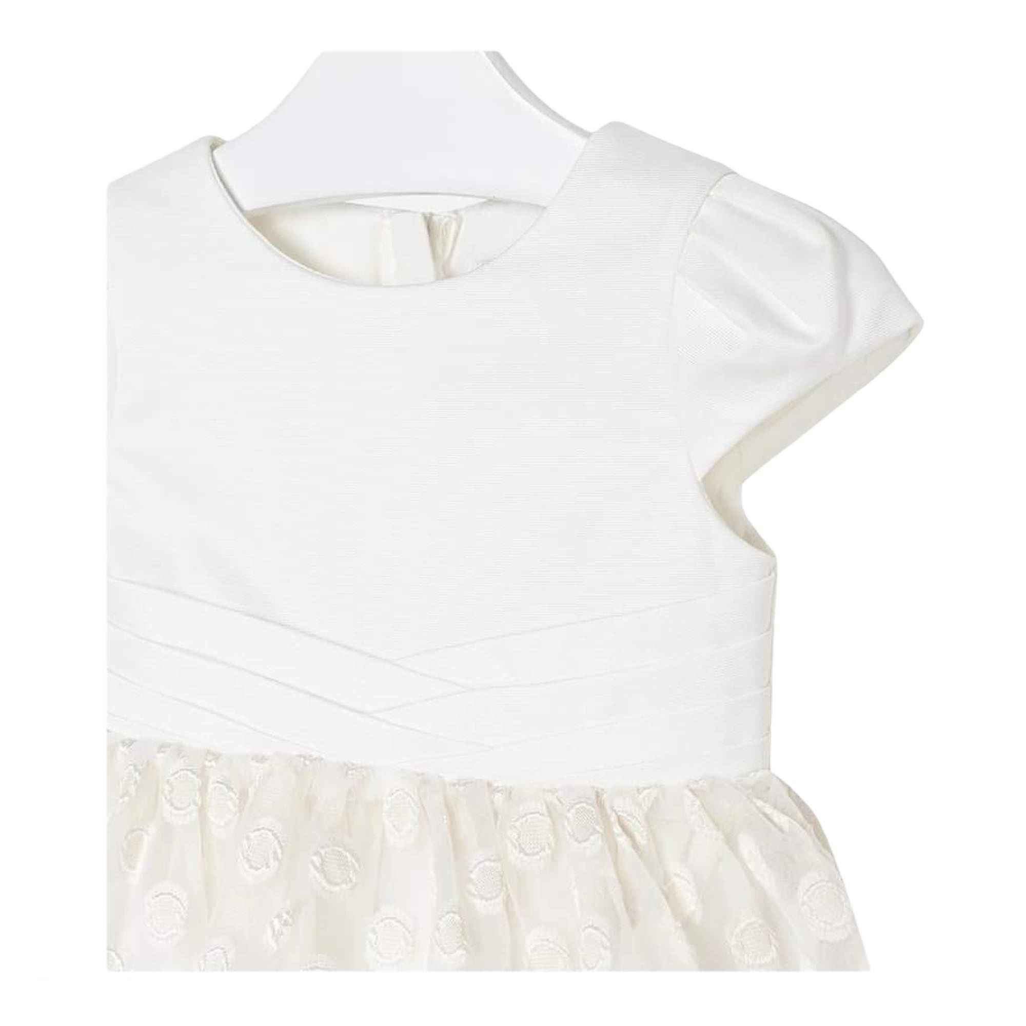 ABITO CERIMONIA VESTITO BAMBINA MAYORAL 3923 BIANCO ORIGINALE PE NEW