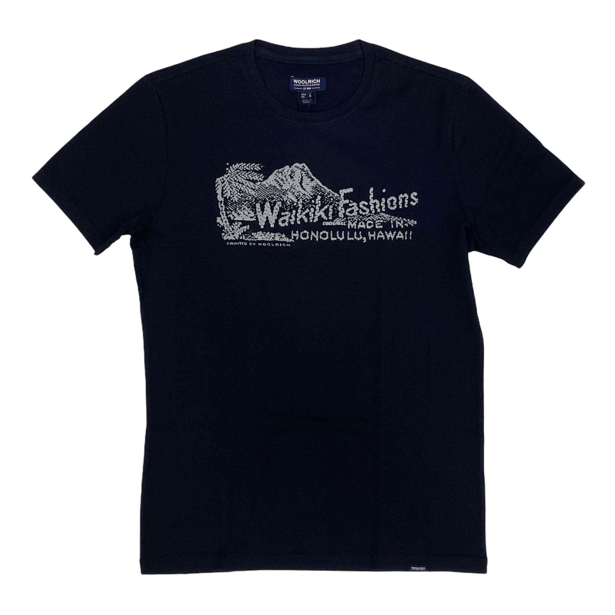 MAGLIA T SHIRT UOMO WOOLRICH WOTEE1130 JR80 COTONE BLU 3107 ORIGINALE PE