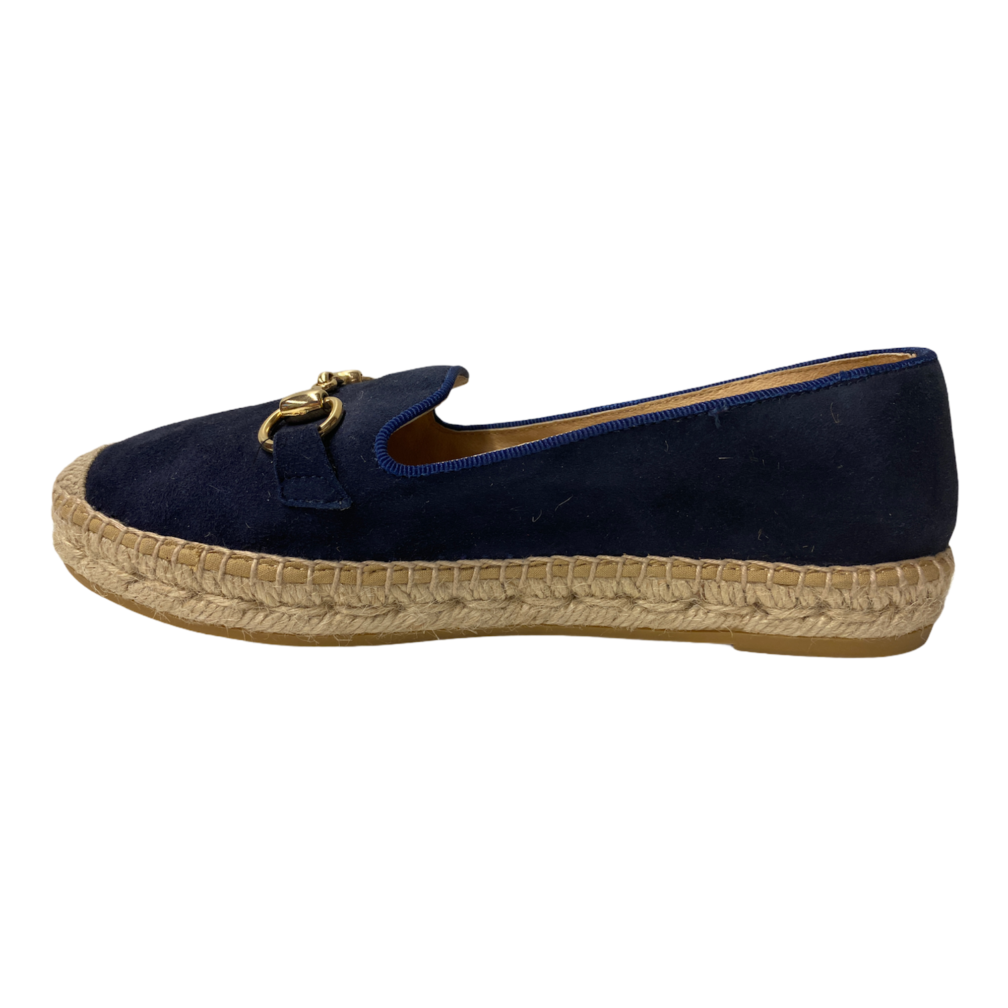 SCARPE CASUAL SLIP ON ESPADRILLAS DONNA KANNA 19KV8006 PELLE BLU ORIGINALE PE