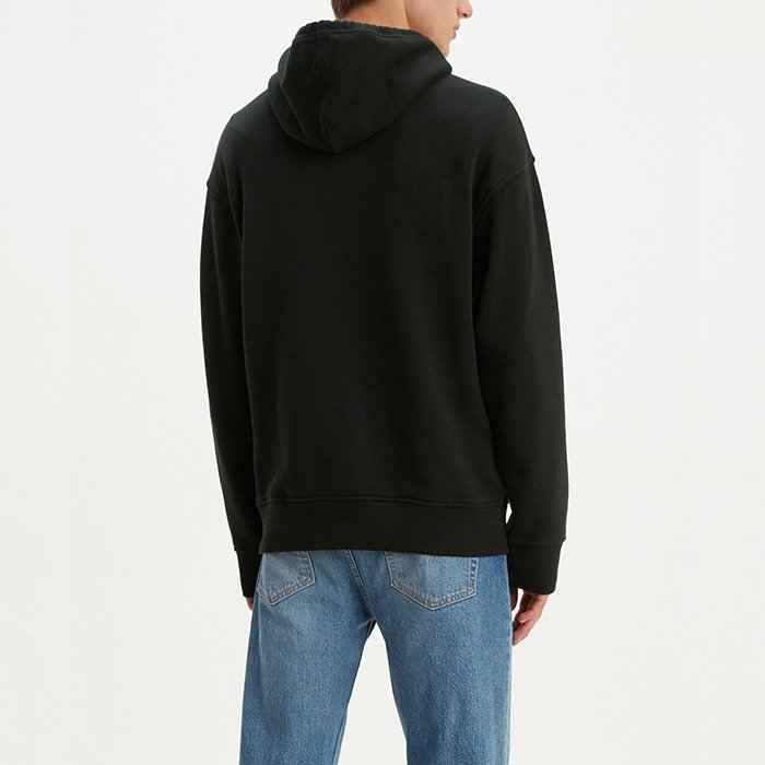 MAGLIA FELPA FELPE UOMO LEVIS LEVI S 72632 0012 COTONE NERO ORIGINALE PE