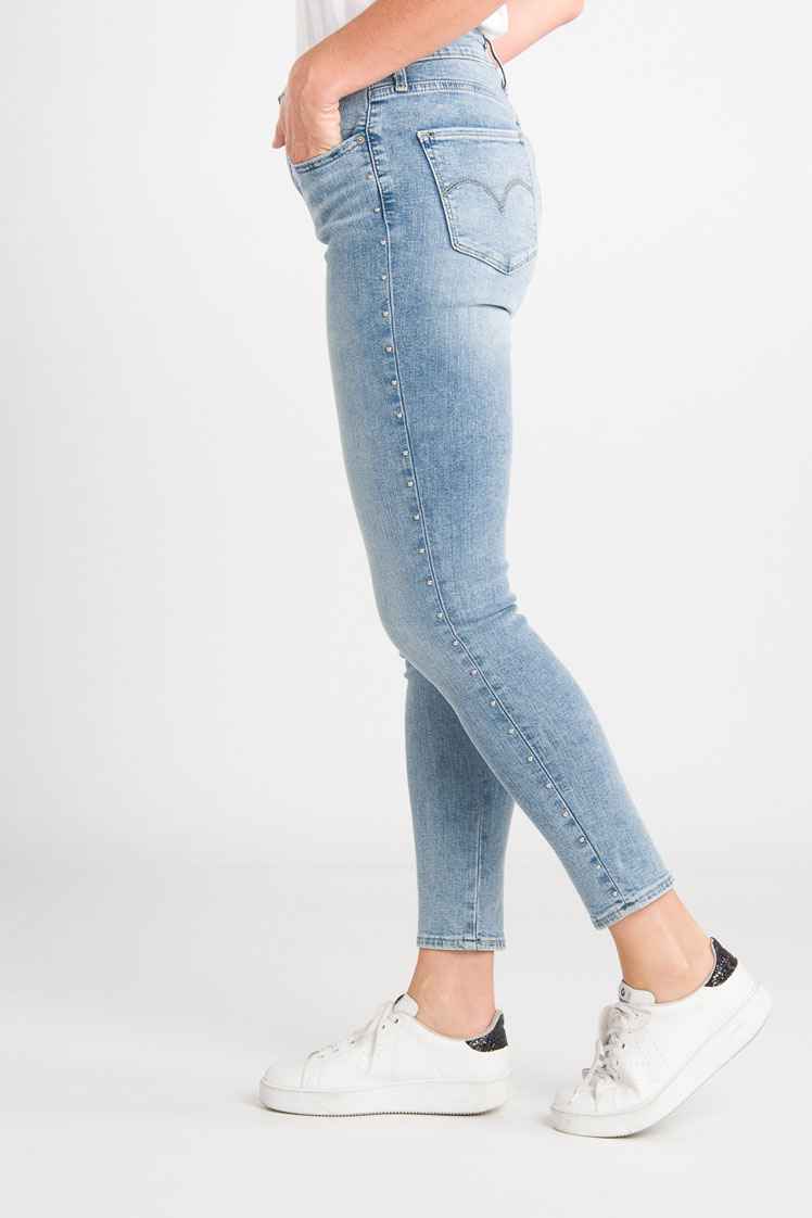 PANTALONE JEANS DONNA LEVIS LEVI S 721 22850 0056 COTONE BLU ORIGINALE PE