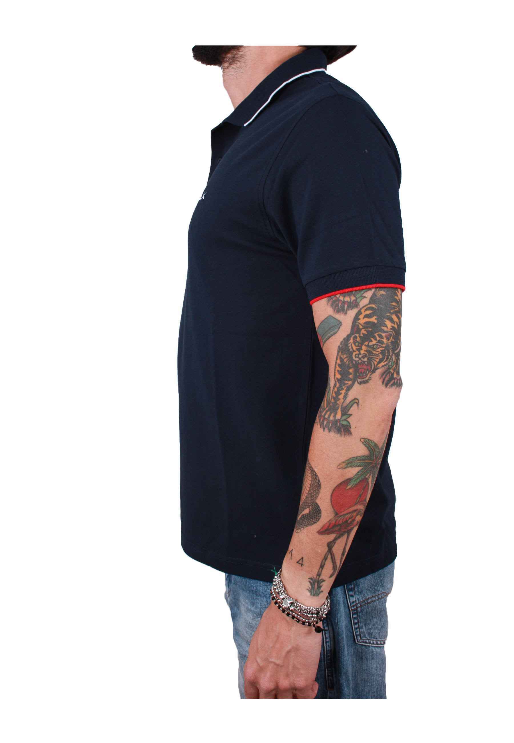 MAGLIA POLO T SHIRT UOMO SUN68 SUN 68 A30106 COTONE BLU 0701 ORIGINALE PE 2021