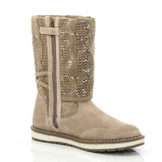 SCARPE STIVALE STIVALI BAMBINA GEOX NOHA J3460F 0CP22 LANA TAUPE C6029 ORIGINALE