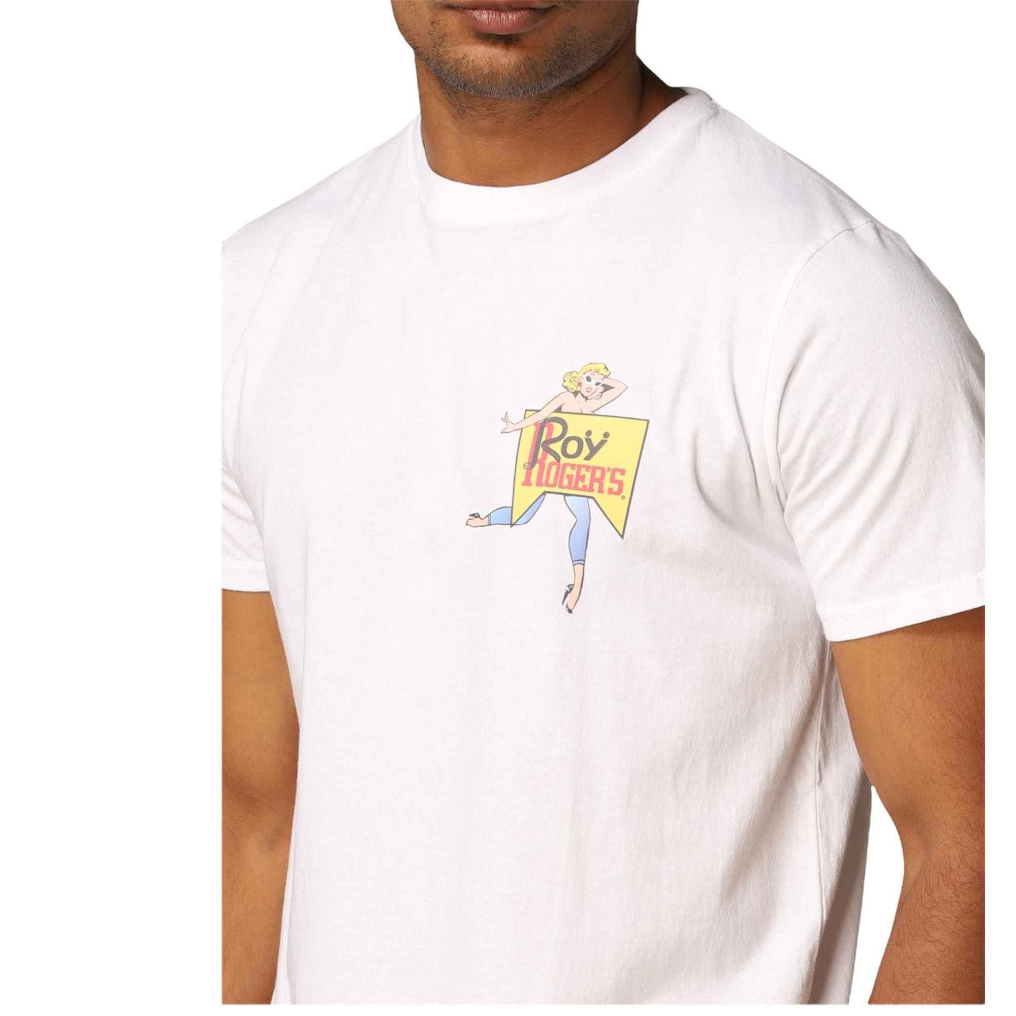 MAGLIA T SHIRT UOMO ROY ROGERS P20RRU546C748XXXX COTONE BIANCO ORIGINALE PE 2021