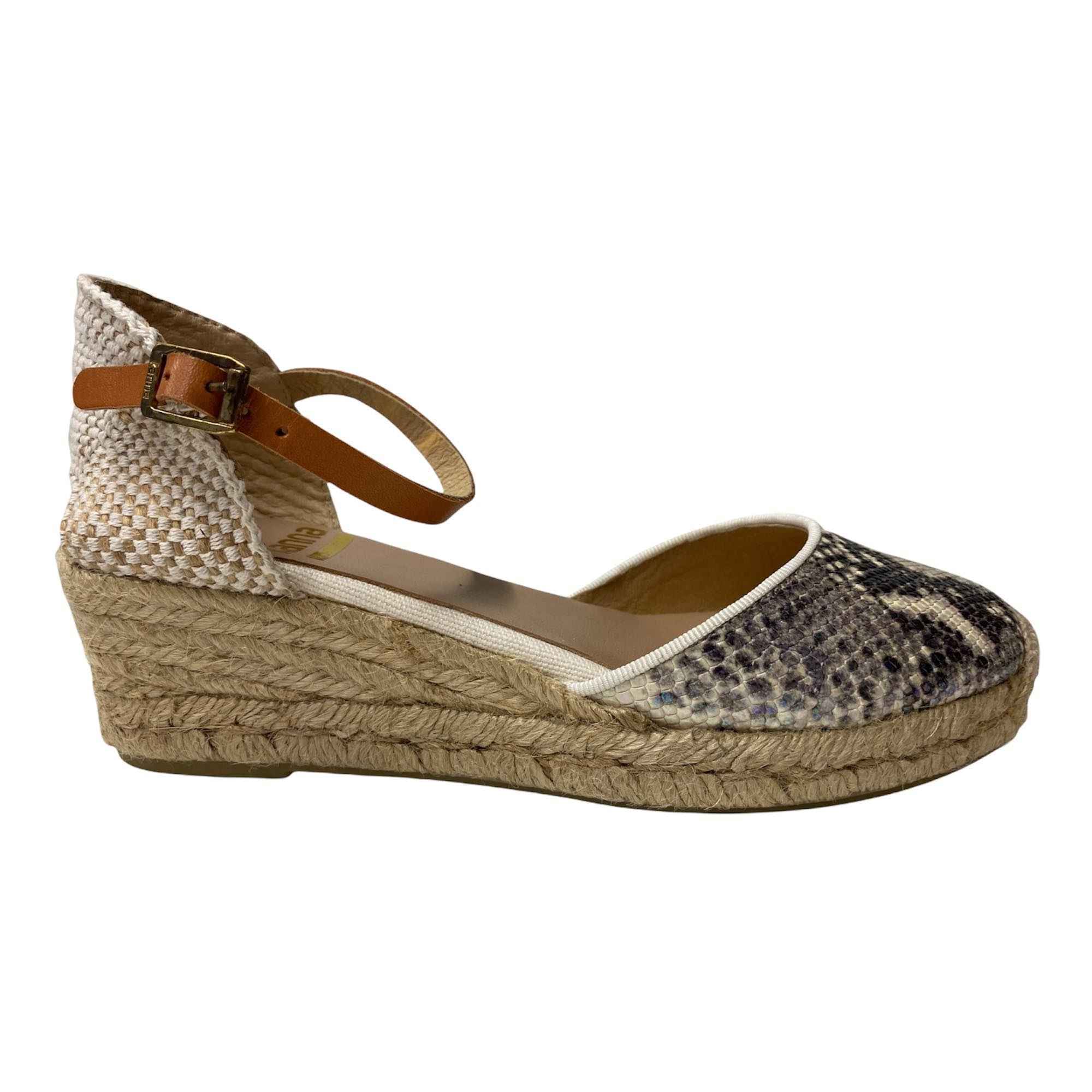 SCARPE SANDALO ZEPPA DONNA KANNA ELVIRA 20KV9434 PELLE 01 BEIGE ORIGINALE PE